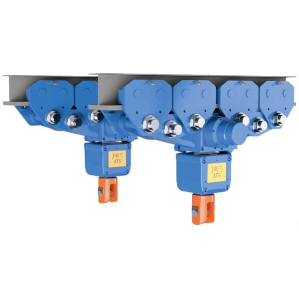 Yksikiskoiset paineilmatoimiset SMARTOX INDU -nostolaitteet BOP-käsittelyjärjestelmiin (20–200 tonnia) SMARTOX INDU Mono Rail Air Hoists for BOP Handling Systems (20t – 200t)